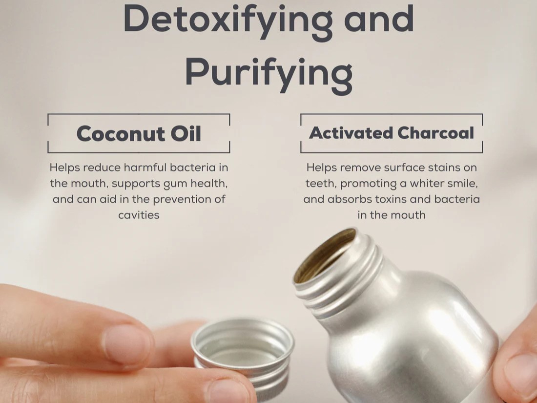 Ústní voda Oil Pulling - aktivní uhlí - Georganics